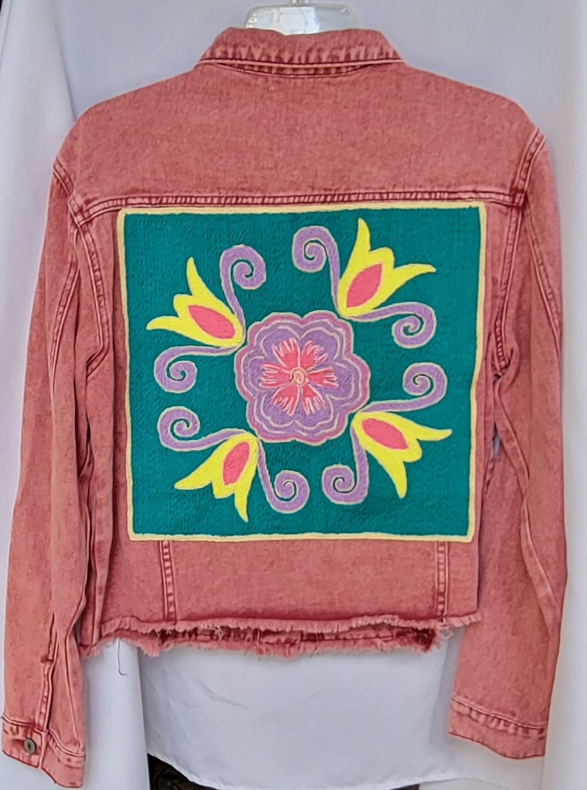 Denim Jacket - Pink - Adult Large