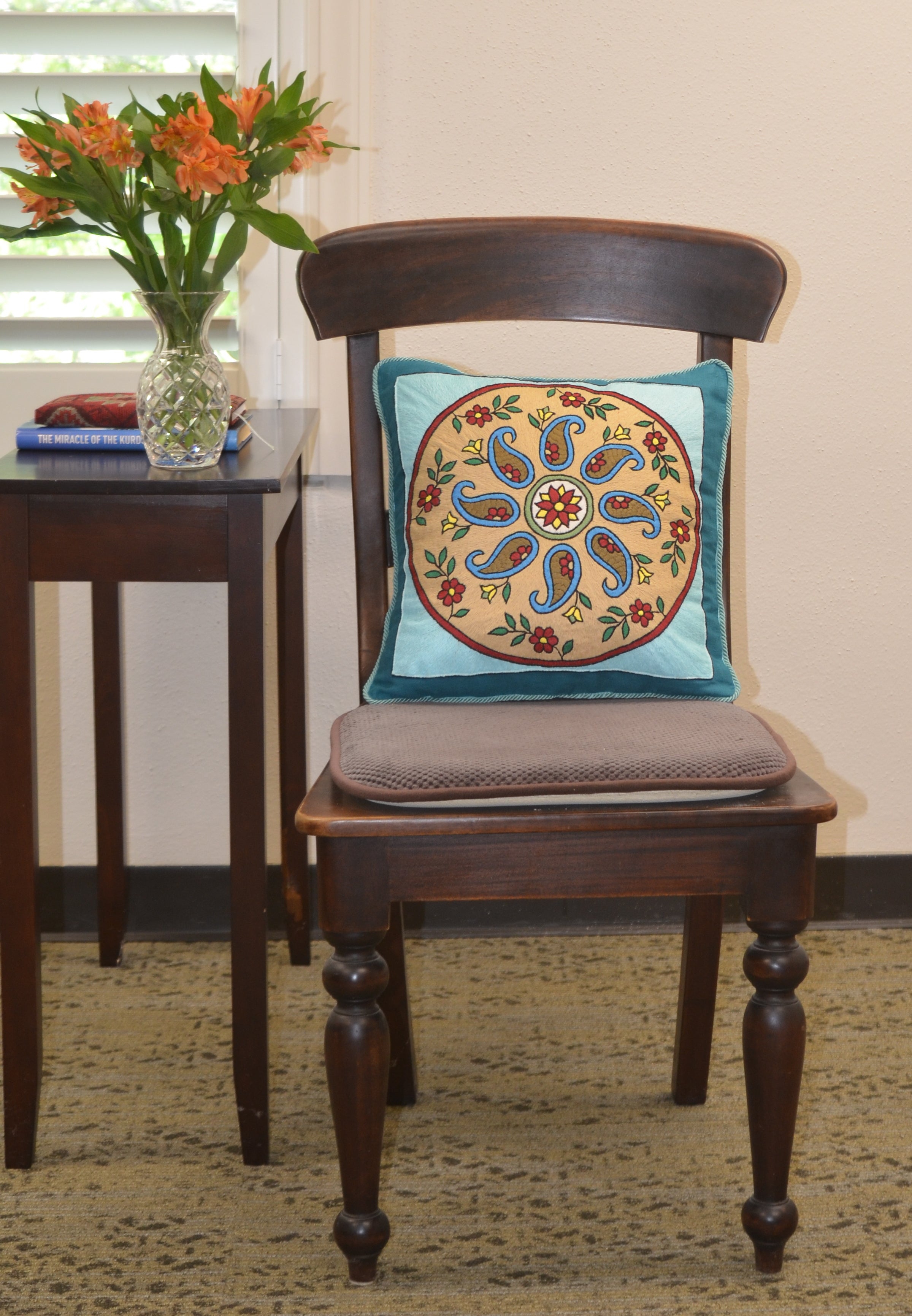 Linen Pillow (Teal)
