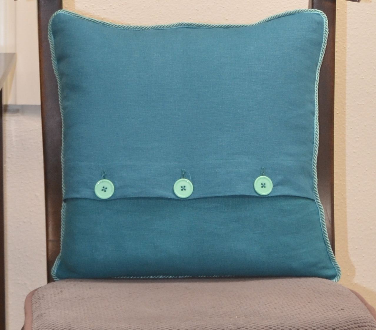 Linen Pillow (Teal)