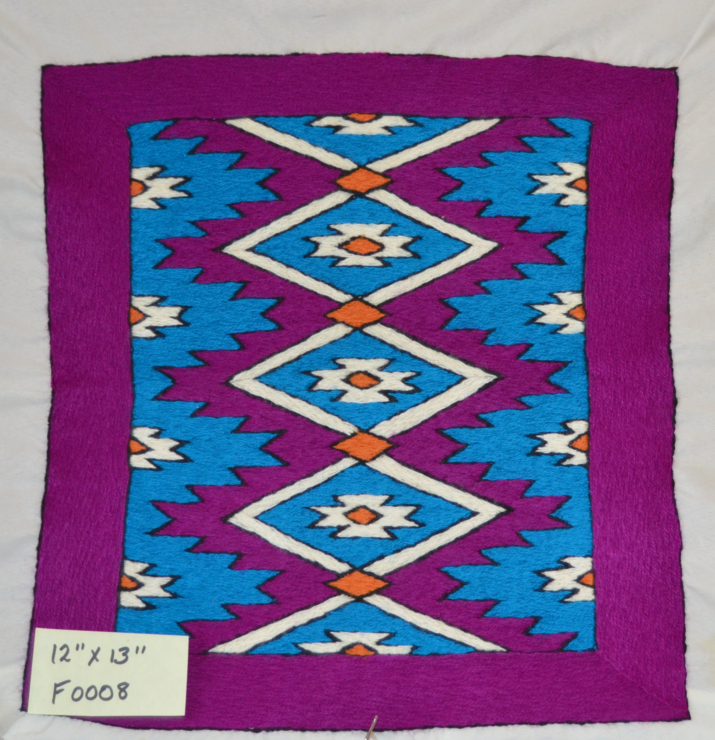 Embroidery "Flats" - Geometric on Magenta